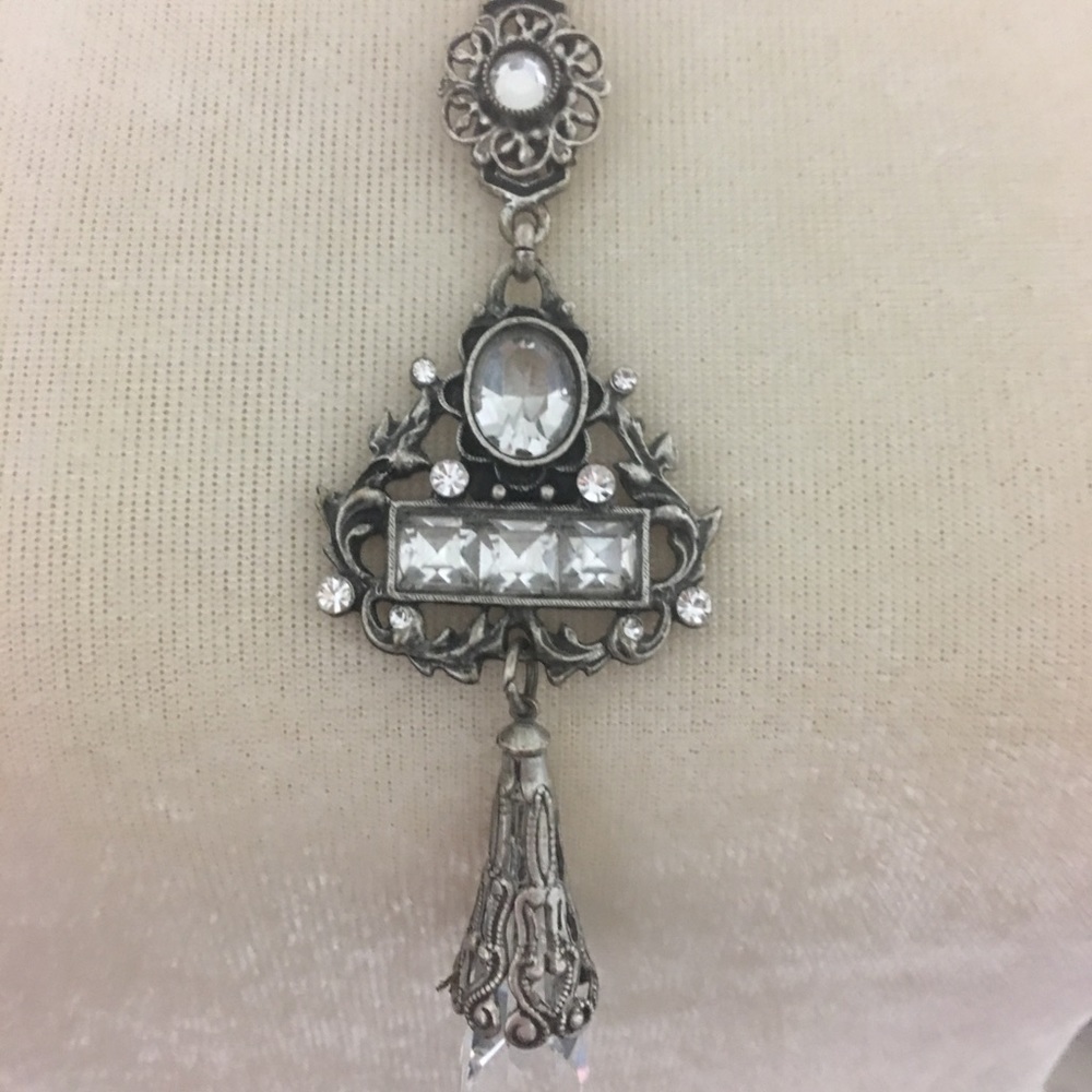 Sweet Romance Crystal Necklace Adjustable Clasp
